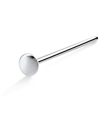 Plate Shaped Straight Nose Stud Silver NSKA-70m